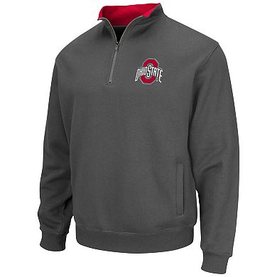 Men's Colosseum Charcoal Ohio State Buckeyes Tortugas Team Logo Quarter-Zip Jacket