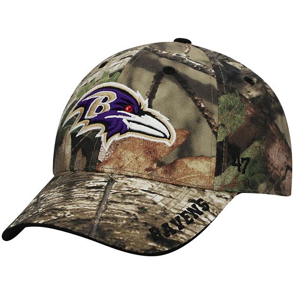 Men's '47 Mossy Oak Camo Baltimore Ravens Frost MVP Adjustable Hat