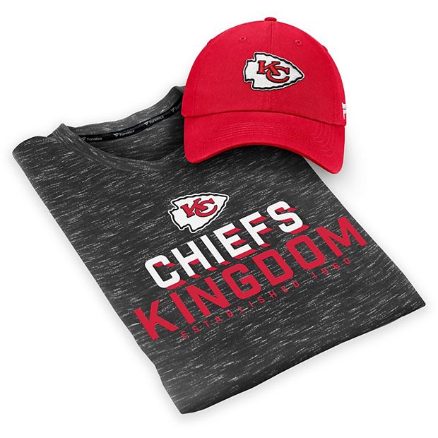 Men's Fanatics Branded Heathered Gray/Red Kansas City Chiefs Two