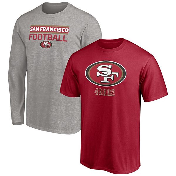 Men's Fanatics Branded Scarlet San Francisco 49ers Home Stretch Team T-Shirt Size: Medium