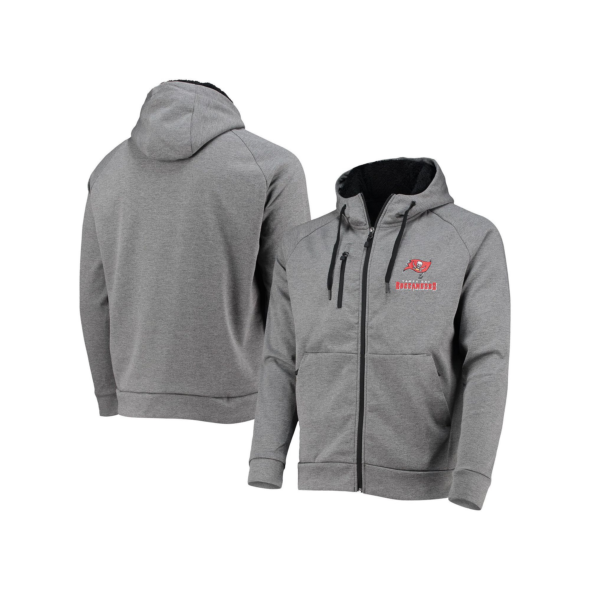 Mens Dunbrooke Charcoal Tampa Bay Buccaneers Shag Tri-Blend Full-Zip Ragla