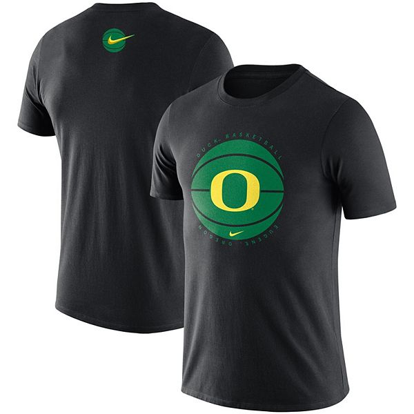Men's Nike Black Oregon Ducks Team Basketball Icon T-Shirt