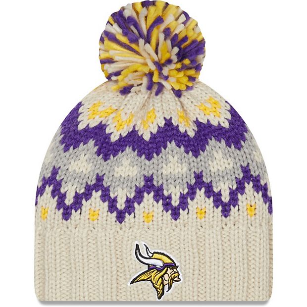 New Era Men's Minnesota Vikings Purple Cheer Knit Beanie