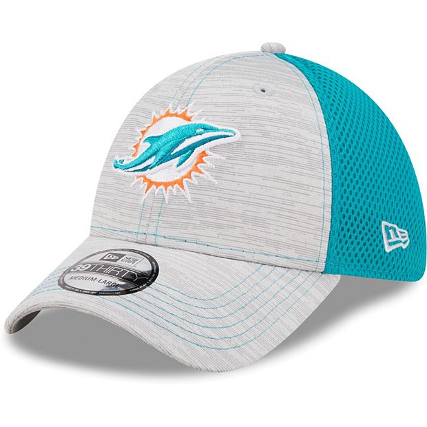 Men's New Era White Miami Dolphins Team White Out 39THIRTY Flex Hat