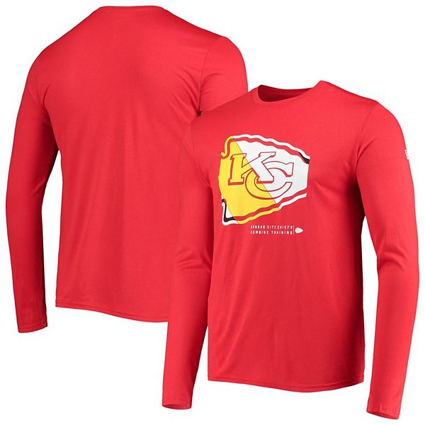 Men's New Era Red Kansas City Chiefs State Long Sleeve T-Shirt