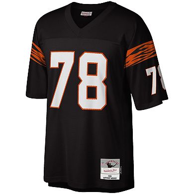 Men's Mitchell & Ness Anthony Munoz Black Cincinnati Bengals Legacy Replica Jersey