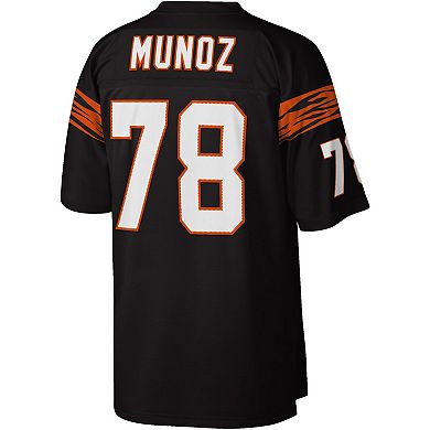 Men's Mitchell & Ness Anthony Munoz Black Cincinnati Bengals Legacy Replica Jersey