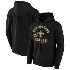 Men's NFL x Darius Rucker Collection by Fanatics Black New Orleans Saints  Slub Full-Zip Hoodie