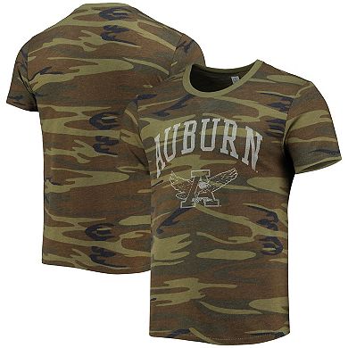 Men's Alternative Apparel Camo Auburn Tigers Arch Logo Tri-Blend T-Shirt
