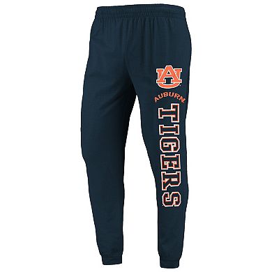 Men's Concepts Sport Navy/Charcoal Auburn Tigers Meter Long Sleeve Hoodie T-Shirt & Jogger Pants Set