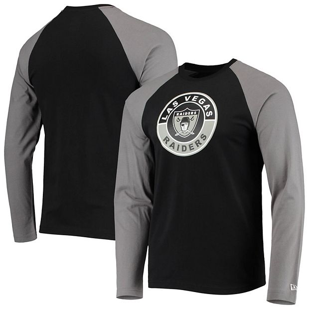 Men's Tommy Hilfiger Black Las Vegas Raiders Quarter-Zip Raglan