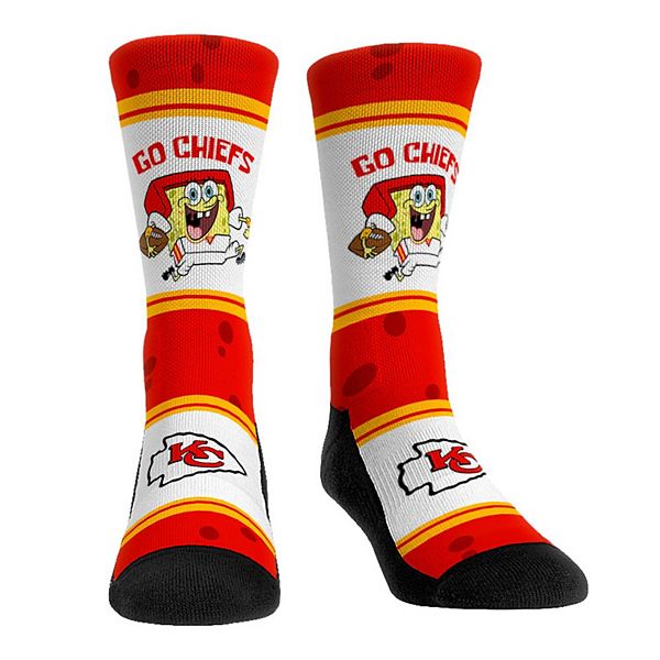 Rock Em Socks Kansas City Chiefs Nfl X Nickelodeon Spongebob Squarepants Team Up Crew Socks