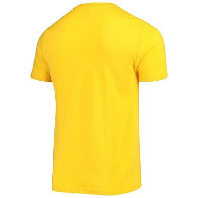 Men's Concepts Sport Heathered Charcoal/Gold Wyoming Cowboys Meter T-Shirt & Pants Sleep Set