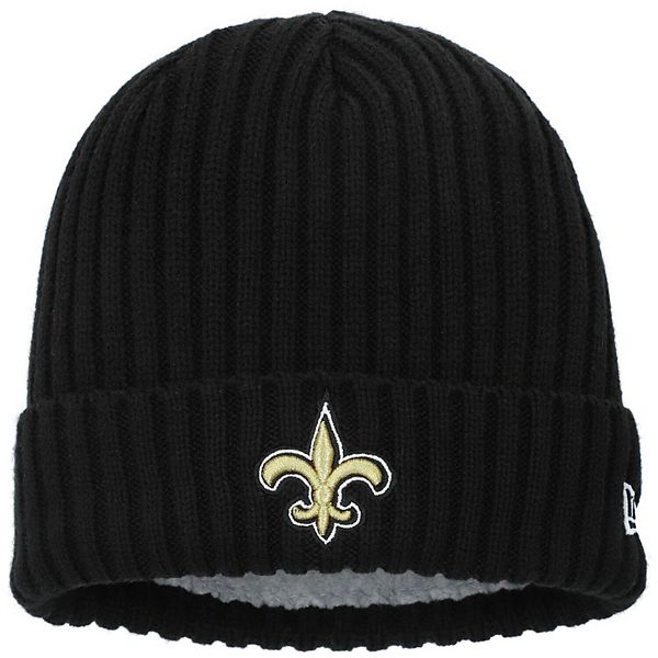 Toddler New Era Black New Orleans Saints Logo Core Classic Cuffed Knit Hat