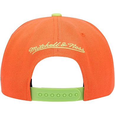 Men's Mitchell & Ness Orange San Jose Earthquakes Historic Logo Since '96 Two-Tone Snapback Hat