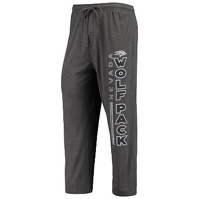Men's Concepts Sport Heathered Charcoal/Navy Nevada Wolf Pack Meter T-Shirt & Pants Sleep Set