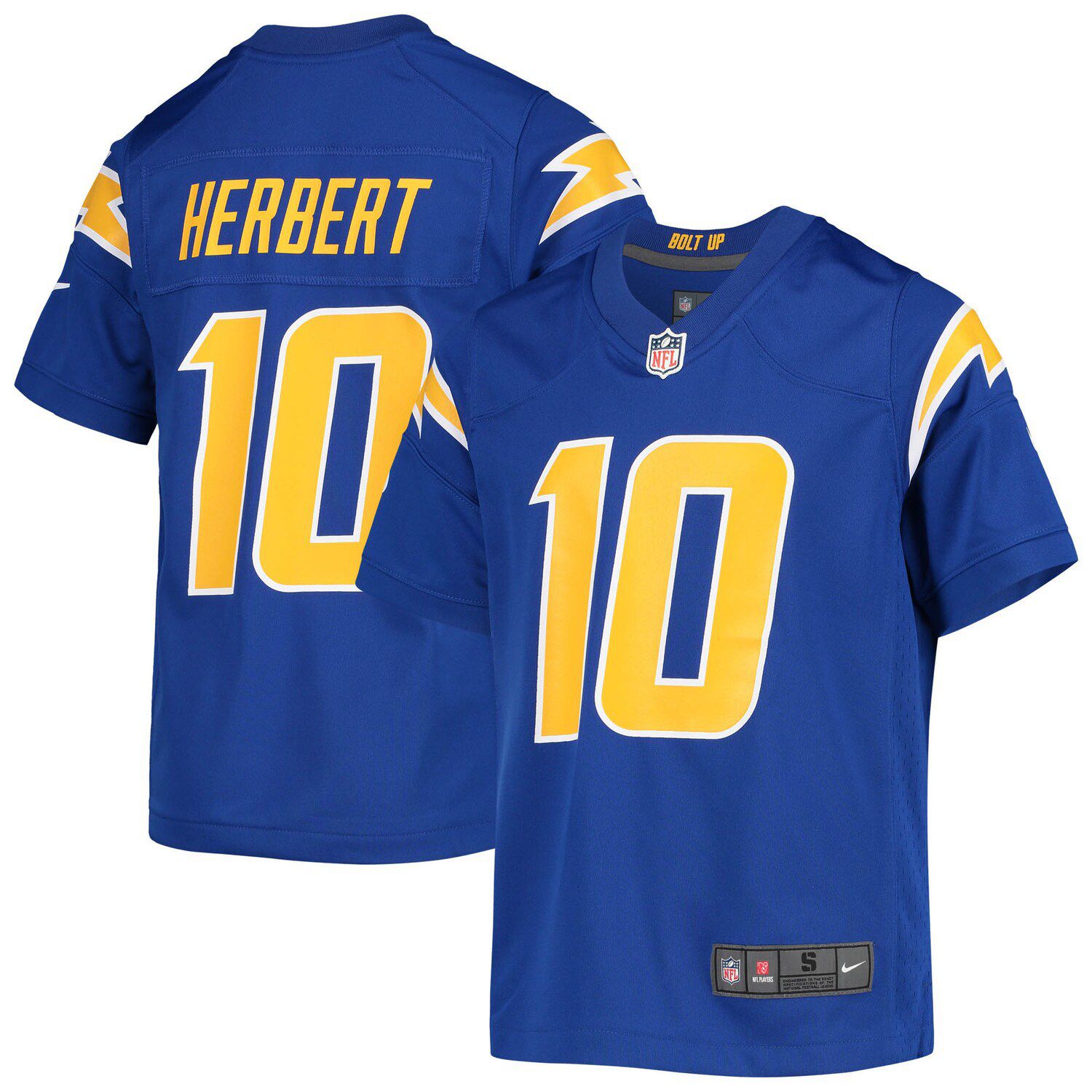 Men's Nike Justin Herbert Royal Los Angeles Chargers Vapor F.U.S.E. Limited Jersey Size: 3XL