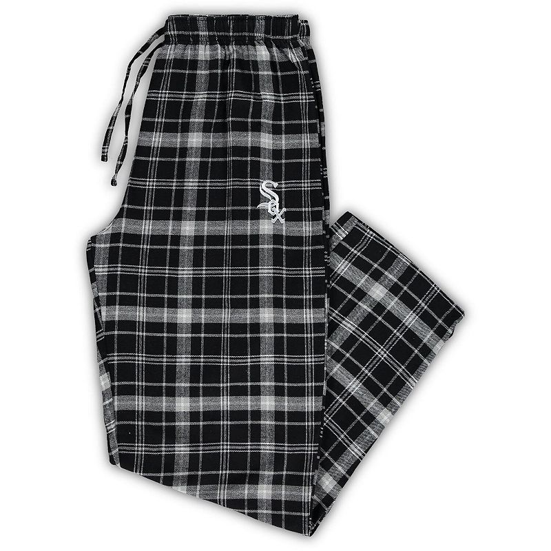 Mens Concepts Sport Black/Gray Chicago White Sox Big & Tall Team Flannel P