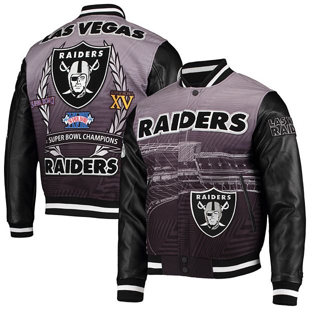 Las Vegas Raiders Pro Standard Remix Full-Zip Varsity Jacket