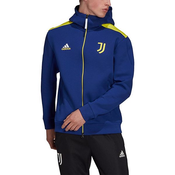 Men S Adidas Blue Juventus Zne Aeroready Full Zip Hoodie Jacket