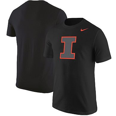 Men's Nike Black Illinois Fighting Illini Logo Color Pop T-Shirt