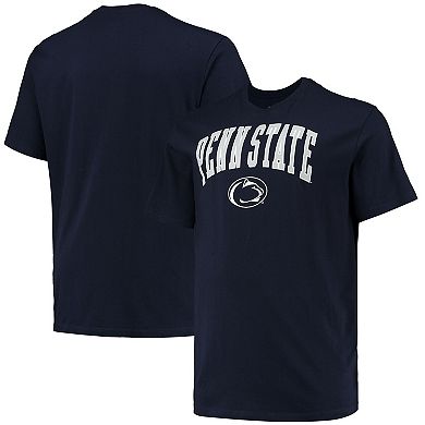 Men's Champion Navy Penn State Nittany Lions Big & Tall Arch Over Wordmark T-Shirt
