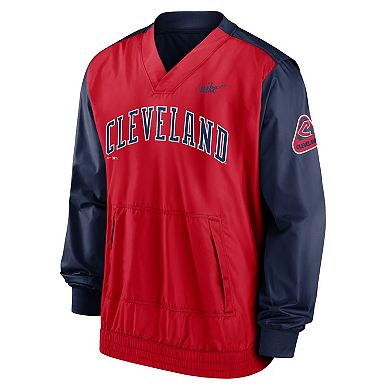 Men's Nike Red/Navy Cleveland Indians Cooperstown Collection V-Neck ...
