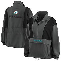 Men's G-III Sports by Carl Banks Aqua Miami Dolphins Extreme Redzone Full-Snap Varsity Jacket