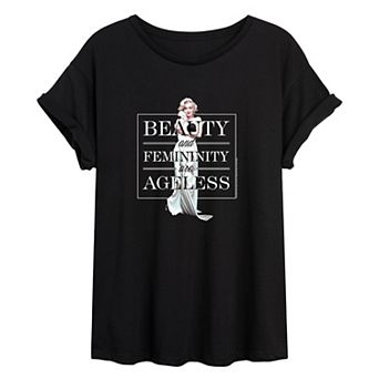 Juniors' Marilyn Monroe Oversized Tee