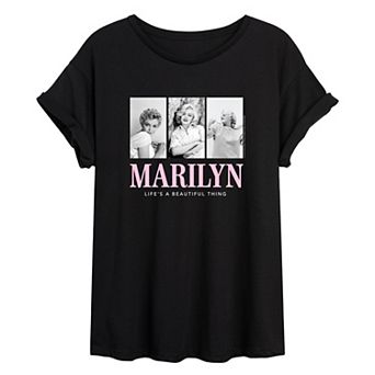 Juniors' Marilyn Monroe Beautiful Oversized Tee