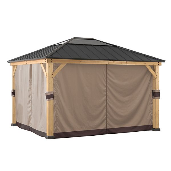 Sunjoy Universal Curtains for 13 ft. &times; 15 ft. Wood-Framed Gazebos