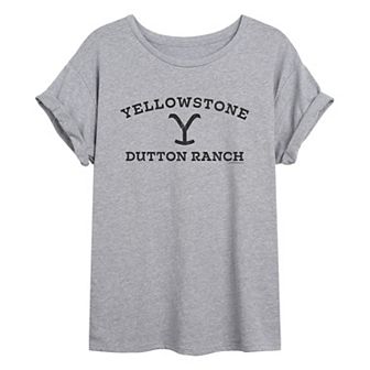 Juniors' Yellowstone Dutton Ranch Oversized Tee