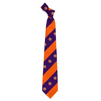 Clemson Tigers Striped Tie