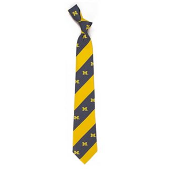 Michigan Wolverines Striped Tie
