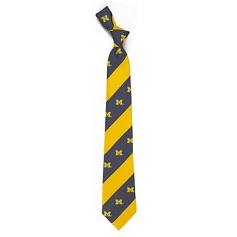 Michigan Wolverines Striped Tie