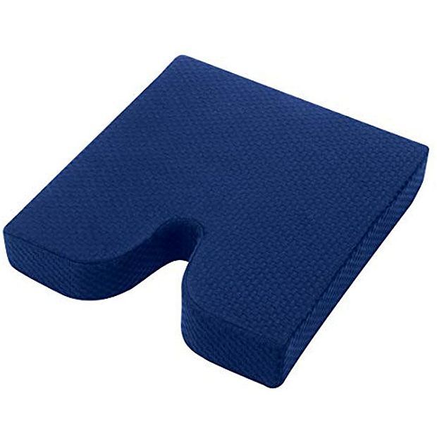 Carex Memory Foam Coccyx Seat Cushion - Tailbone Pain Relief Cushion - Sciatica  Pillow for Sitting and Pain