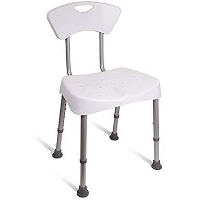Carex Shower Chair and Bath Seat - Bath Chair With Back For Elderly, Handicap, and Disabled, 350lbs, Easy Assembly