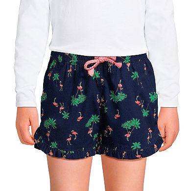 Girls 2-20 Lands' End Chambray Woven Pull-On Shorts in Regular & Plus
