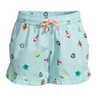 Girls 2-20 Lands' End Chambray Woven Pull-On Shorts in Regular & Plus