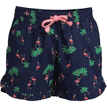 Girls 2-20 Lands' End Chambray Woven Pull-On Shorts in Regular & Plus