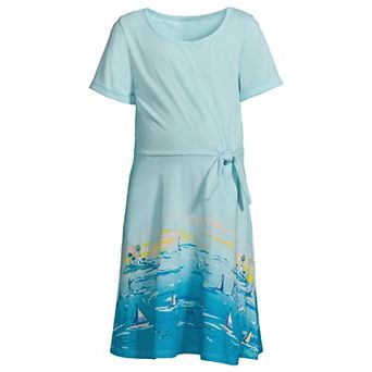Girls 2-20 Lands' End Side Tie Dress in Regular & Plus