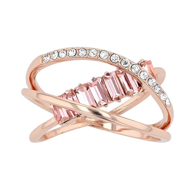 38001915 Brilliance Crystal Baguette Open Wrap Ring, Womens sku 38001915