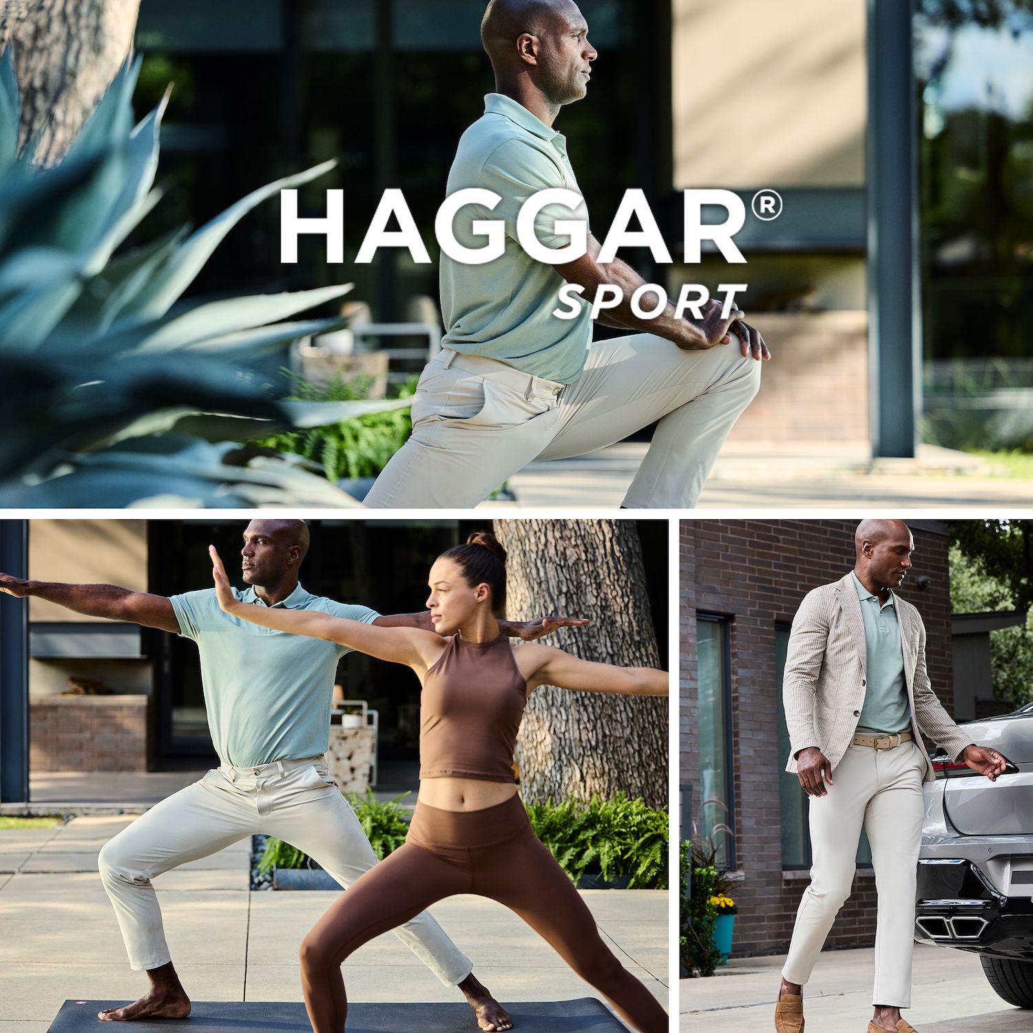 Pantaloni Uomo Haggar Sport Travel Performance – Vestibilità Dritta, Stretch, In Tessuto Riciclato (Repreve) - 3