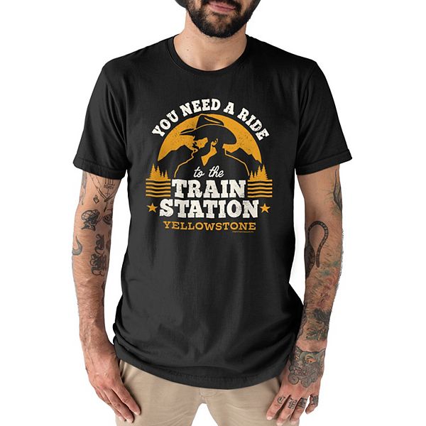 Men's Yellowstone Train Station Tee