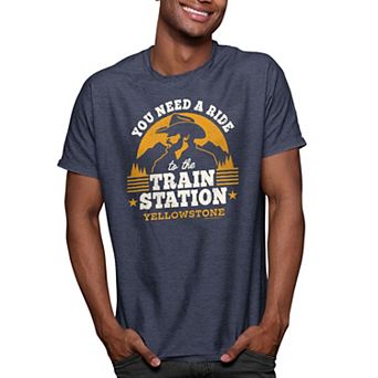 Men's Yellowstone Train Station Tee
