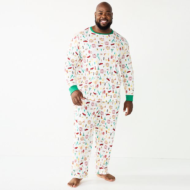 Men big and tall christmas online pajamas