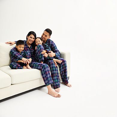 Big & Tall Jammies For Your Families® Christmas Morning Plaid Flannel Top & Bottoms Pajama Set