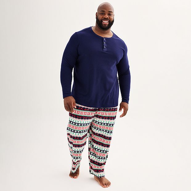 Big Tall Jammies For Your Families Christmas Morning Henley Top