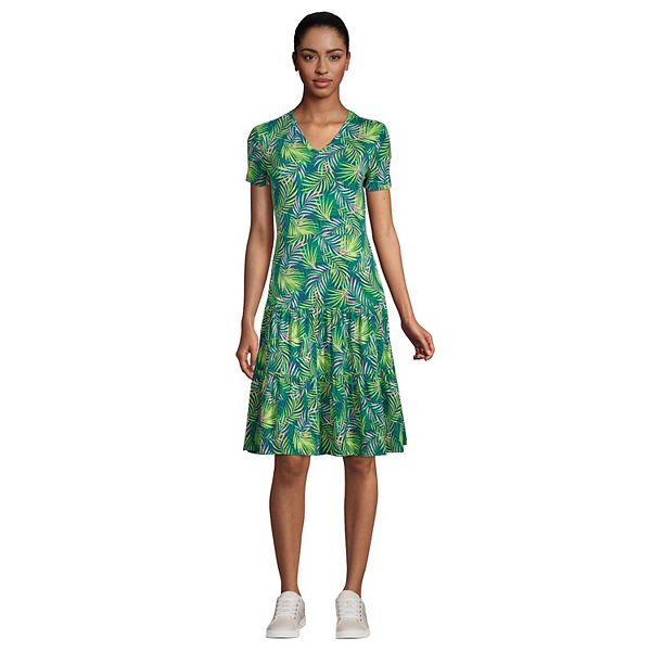 Women's Tall Lands' End Tiered DropHem Dress