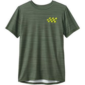 Boys 2-20 Lands' End Short Sleeve Colorblock Active Performance Tee in Regular & Husky